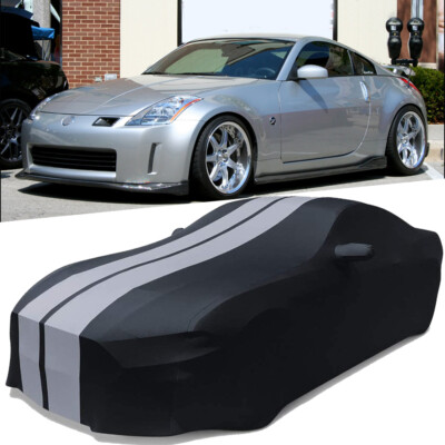 Satin Stretch Indoor Car Cover Scratch Dustproof For Nissan 350Z 370Z 2003-2022