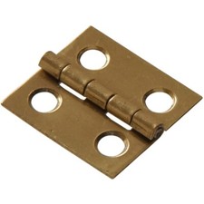 Hillman 3/4" Solid Brass Medium Hinge Bright Brass 852993 Hardware Essentials