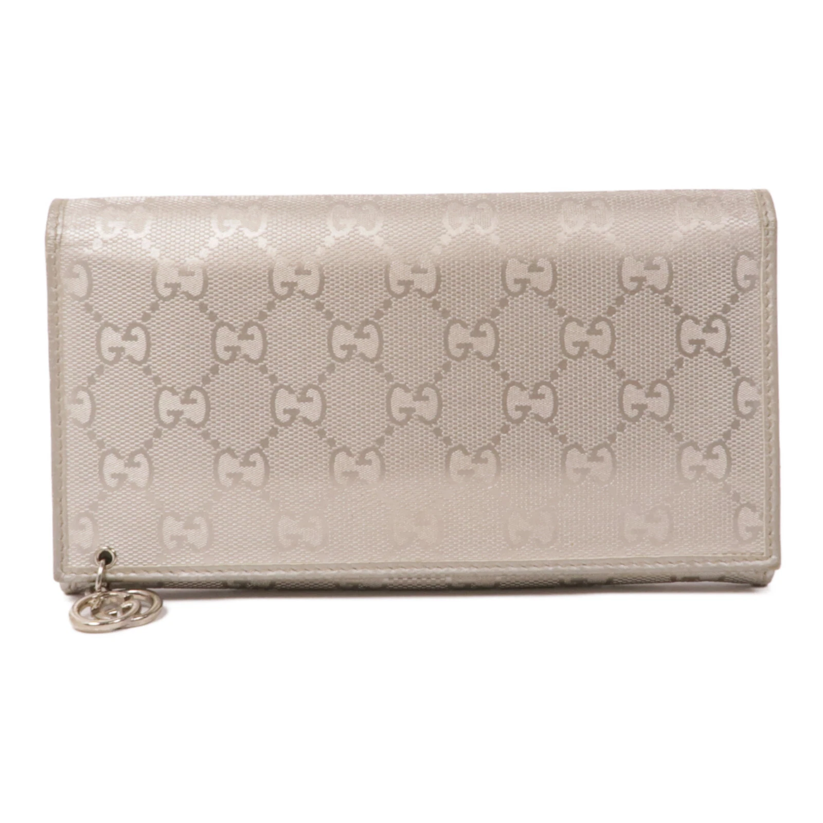 GUCCI GG SHW Portafoglio lungo rivestito in pelle di tela