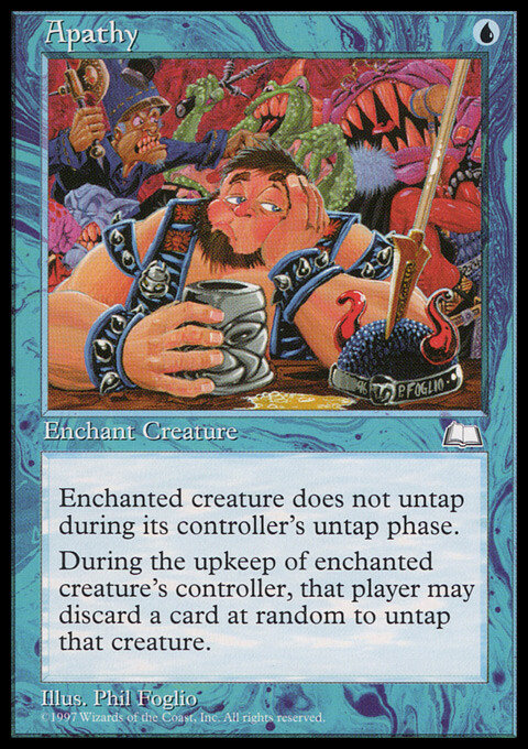 Magic the Gathering MTG Apathy (33) Weatherlight   LP