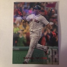 2018 Topps Stadium Club Red Foil #117 Rafael Devers Rookie Card RC SP Insert