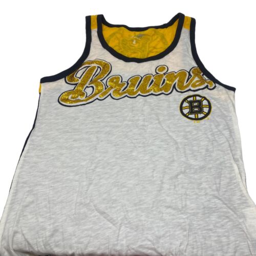 Women’s G-III 4Her By Carl Banks NHL Boston Bruins Hockey Tank Top Size XL