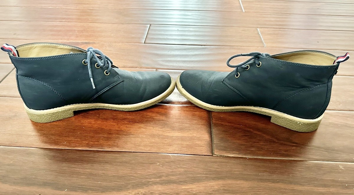 Size 10 chukka ankle boots.3x worn HILFIGER Navy Amazon.com | Tommy Hilfiger Men main image 4