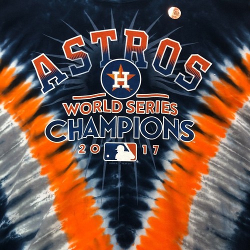 Camiseta Liquid Blue Astros World Series Champions Tie Dye Gráfico XXL - Imagen 3 de 7