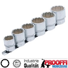 Vielzahn 12-Kant Steckschlüssel Stecknuss Nuß Satz 24 30 32 35 36 38 mm 1/2" BGS