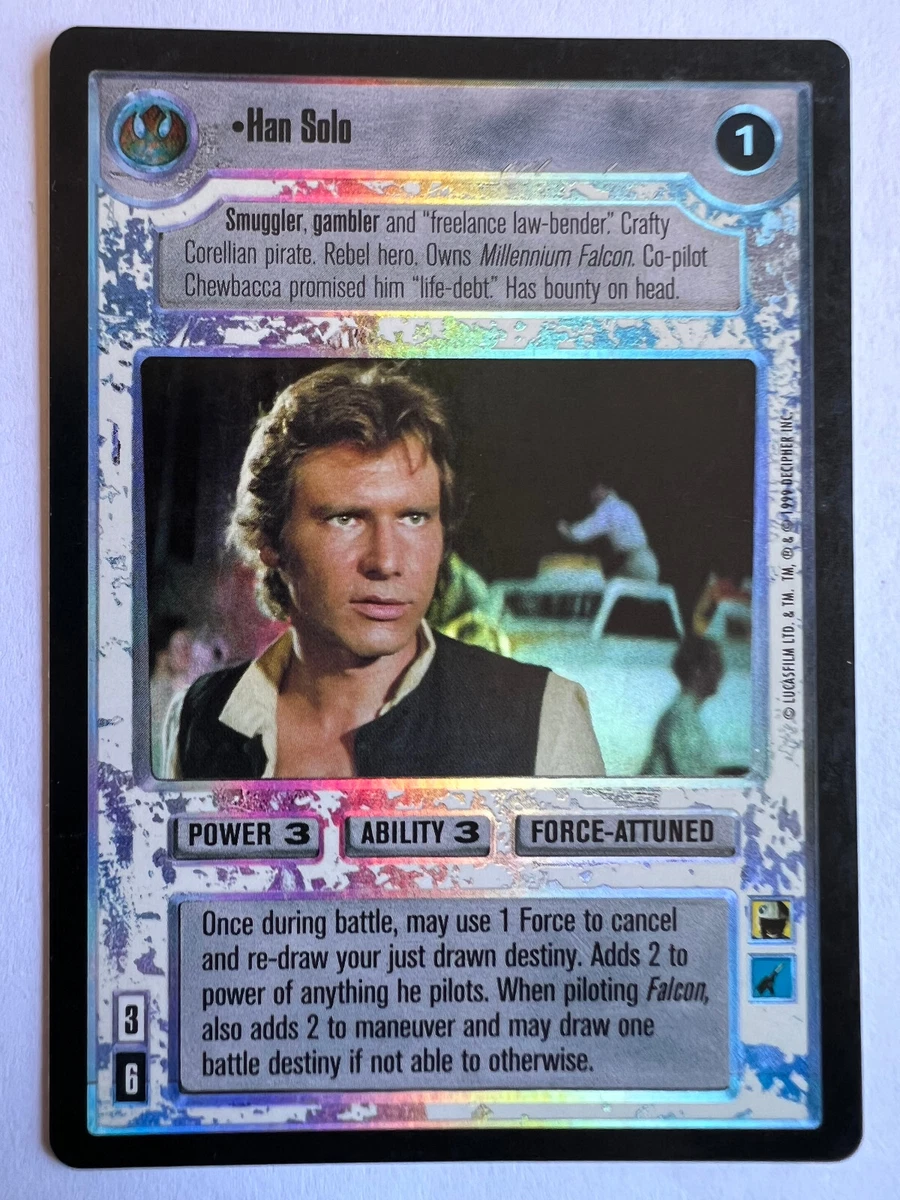 Star Wars CCG Han Solo Individual Collectible Card Game Cards in