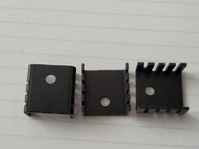 10p HEATSINK ALUMINUM SMALL 19X19X10mm TO220 LED SCR TRANSISTOR MOSFET BLACK 