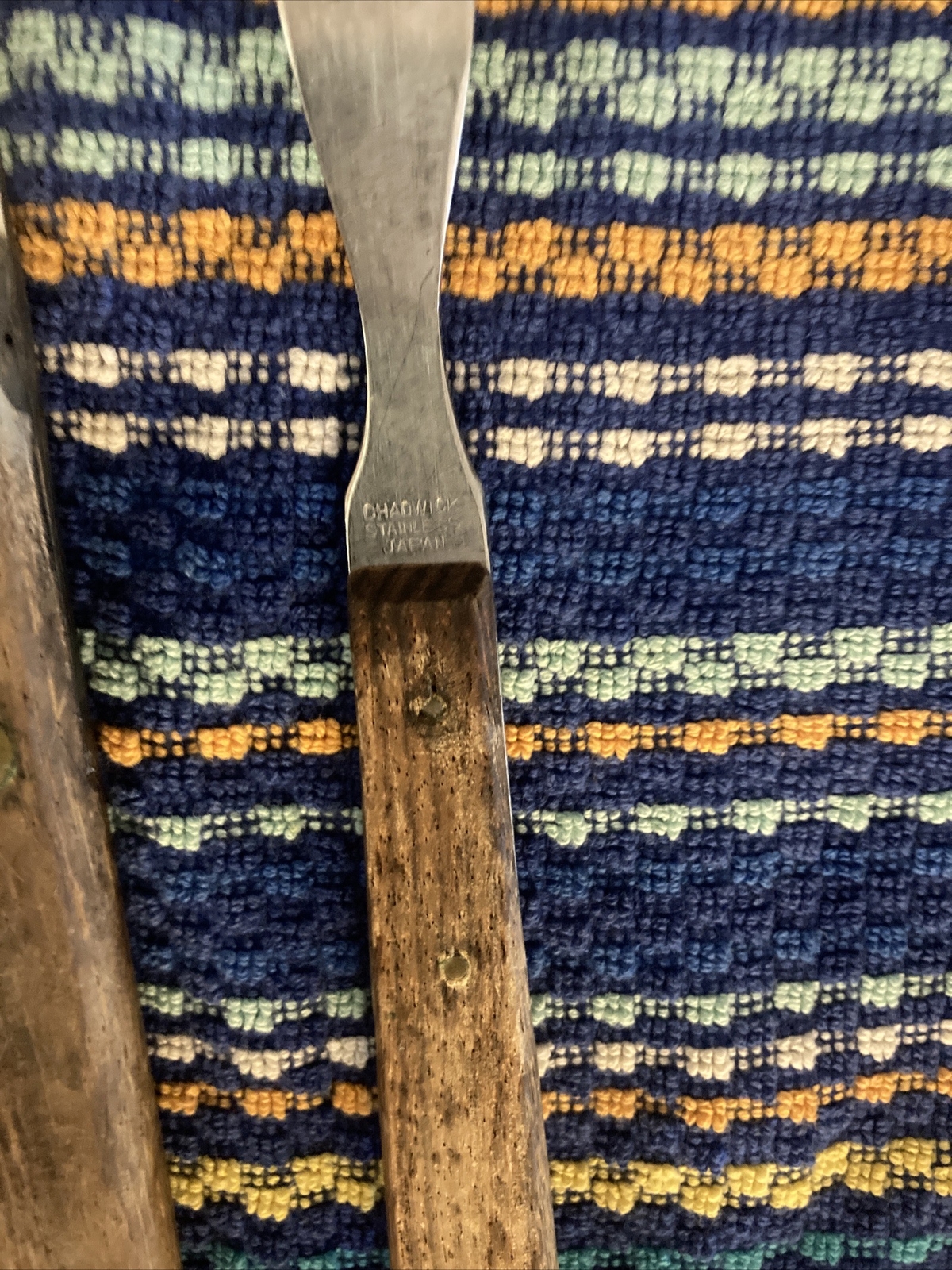 10 Vintage Assorted Wood Handled Knives & ￼ Utensils, Different Brands