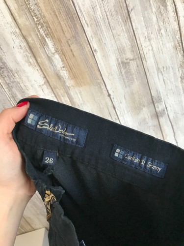 SALT WORKS NY Dark Blue Denim Skinny Full Leg Zipper Jeans Pants Carlisle St 26 - Picture 6 of 10
