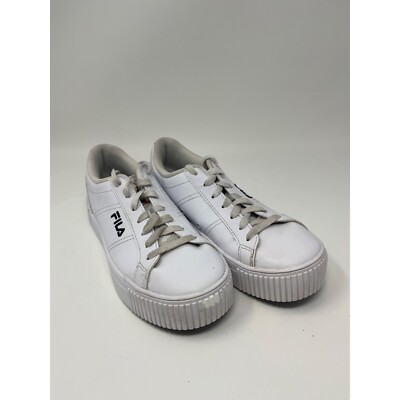 Fila Size 7 White Redmond Style No. 5CM01114-125 Lace Up Platform Sneaker
