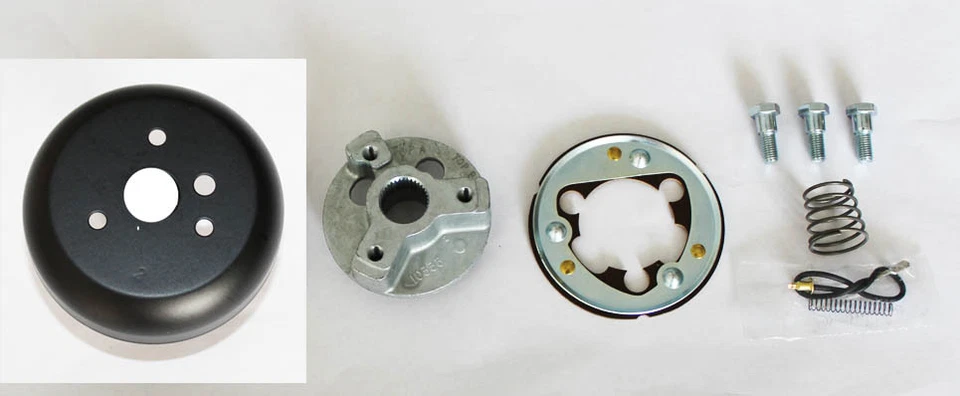 Bronco 70-77 F150 F250 F350 1975-1977 negro sobre negro volante Grant 13 1/2 Foto 3 de 4