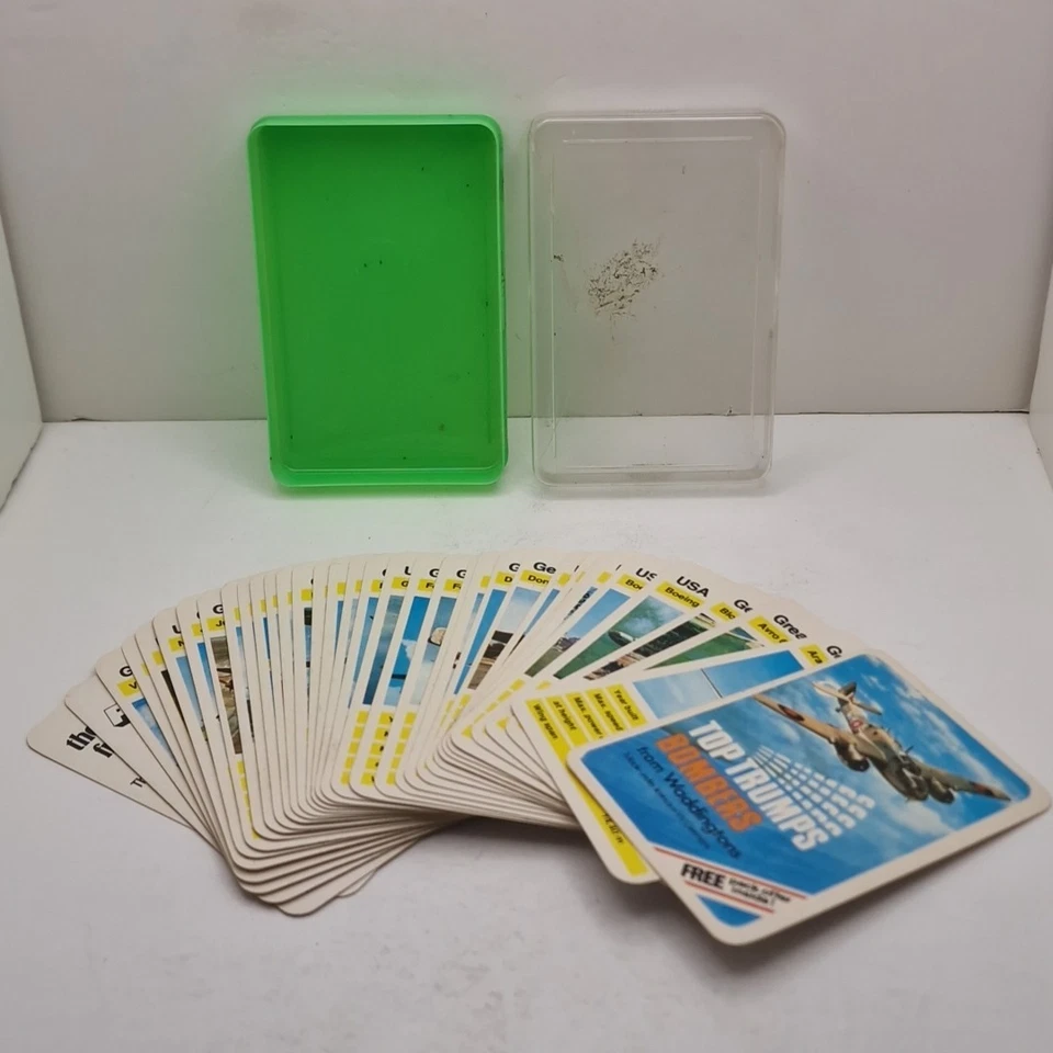 Vintage Waddingtons Top Trumps Universal Series 1982 Bombers - Image 2 of 4