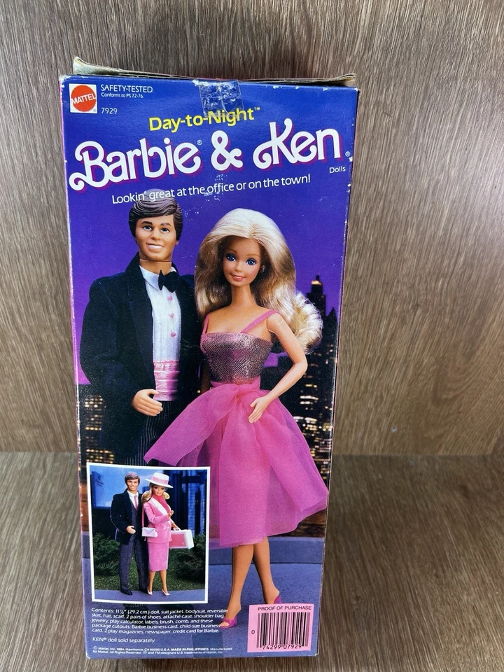 Muñeca Barbie Día a Noche 1985 Reproducción 2017 #7929 NRFB Foto 2 de 2