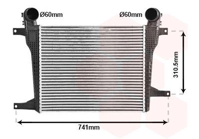 VAN WEZEL 37014708 Ladeluftkühler LLK für OPEL ANTARA Turbo Intercooler - Bild 2 von 4