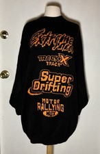 New H&M Divided Auto Car Racing Print Black Knit Sweater Dress Sz M NWT