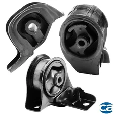 LH, Front & Rear Engine Motor Mounts 3PCS For Honda CRX 91-88 L4-1.5L, Manual