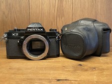  Near Mint  w/ Case Pentax K2 Black 35mm Film Camera Body From Japan S1-26