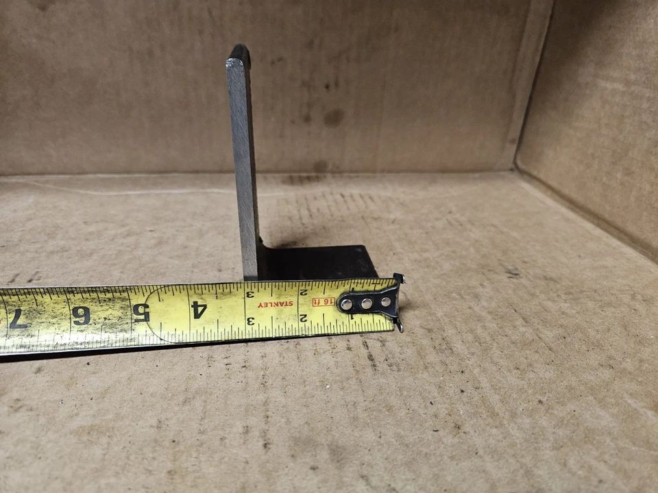(Cantidad 4) Soporte de hierro ángulo de acero HD 3×5. 3" de largo, 1/4" de grosor. ¡Soldable! Foto 2 de 4
