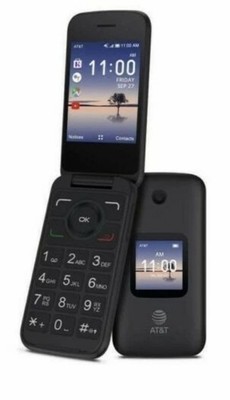 AT&T Alcatel 4052R 2.8'' 4GB Memory Smart Flip Phone - Black AT&T Network Only