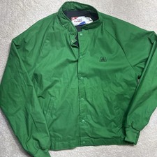 True Vintage Jacket Green 80 s 90 s Farmer Pioneer Seeds USA Farm Men s Large
