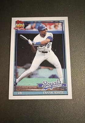 1991 Topps - Frank White #352 B* Before Copyright; Visible 40th Anniversary