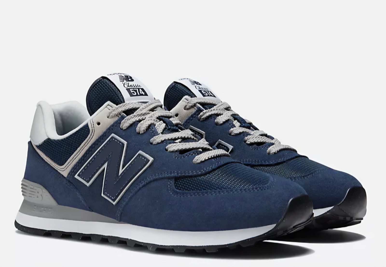 NEW BALANCE CLASSIC 574 CORE NAVY WHITE SNEAKERS thumbnail 8