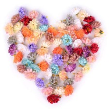 50 Pcs Artificial Carnation Flower Heads Bulk Silk Flower for Wedding Decorat...