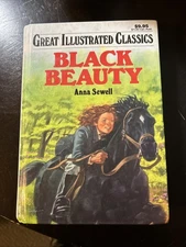 BLACK BEAUTY by Anna Sewell (1989) Baronet illustrated hardcover
