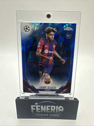 2023-24 Topps Chrome Uefa Club Competitions Sapphire  - Lamine Yamal #64 (RC)