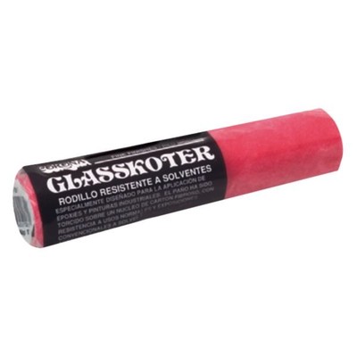 Corona Brush MPR101F9 Glasskoter 9'' x 1/8'' Red Mohair Paint Roller Cover