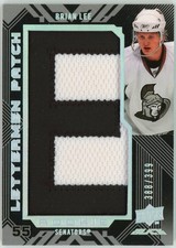 2008-09 UD Black Lettermen Patch Rookies Brian Lee #388/399