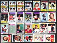 1975 Topps  EX/EX+  avg nr complete 317/330 card hockey set mid grade A104367