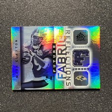2005 UD Reflections MARK CLAYTON #FFR-MC Future Fabric RC JERSEY - NFL RAVENS