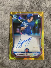 2026 Bowman Chrome Prospect Kade Snell Chicago Cubs Auto Gold /50