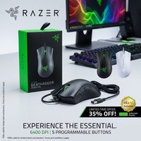 Razer DeathAdder Essential Wired Gaming Mouse 6400DPI Office Black NEW UK