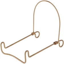 Bard's Adjustable Gold-toned Wire Easel Stand, 5" H x 4" W x 6.25" D