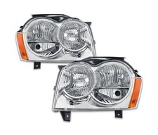 KUIPERAUTO Pair Headlights Assembly Compatible for 2005 2006 2007 Jeep Grand ...