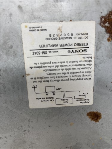 Sony XM-504Z 4-Channel Car Amplifier Subwoofer Amplifier 500 Watt - Bild 6 von 7