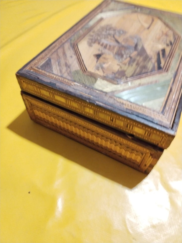 Boite Marqueterie De Paille - Photo 4/4