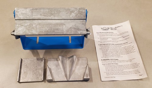 Woodturners World Sabre Sharpening Centre. Vintage Made in Canada.