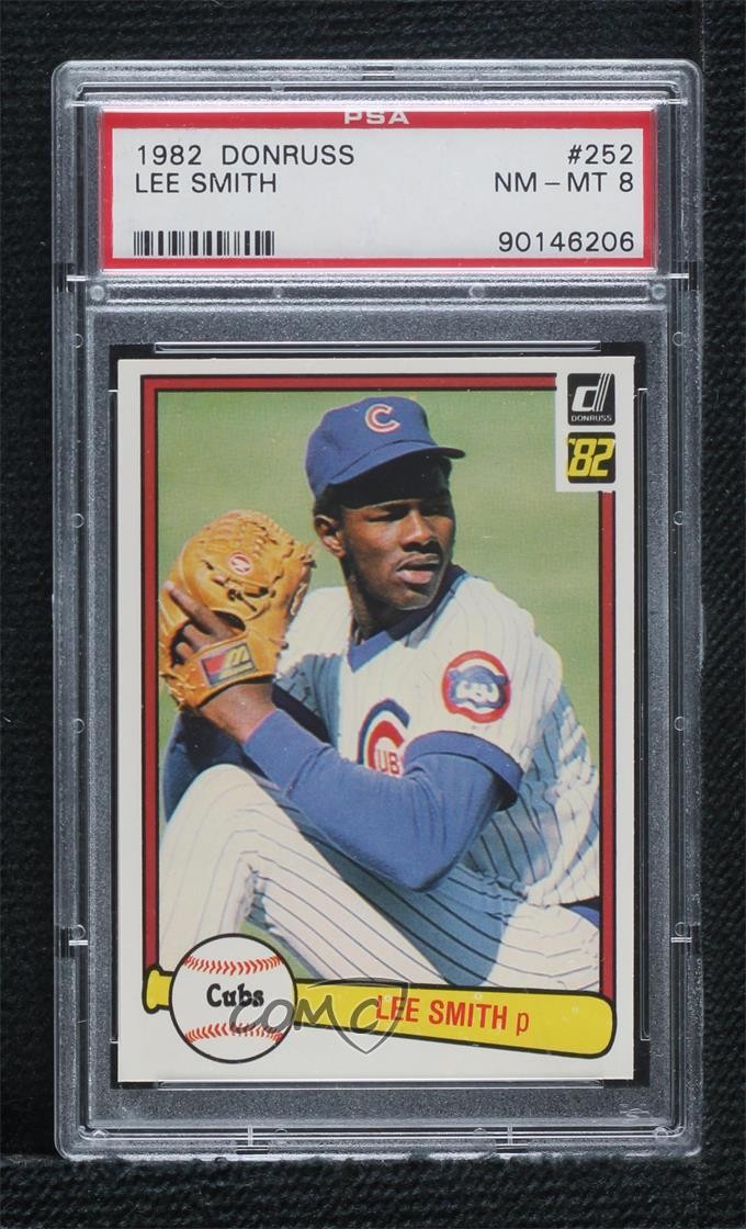 1982 Donruss Lee Smith #252 PSA 8 HOF 0y8e