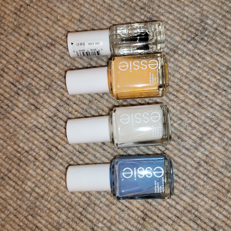 4x Nagellack von Essie NEU Set Gelb Blau Weiß - Bild 2 von 4