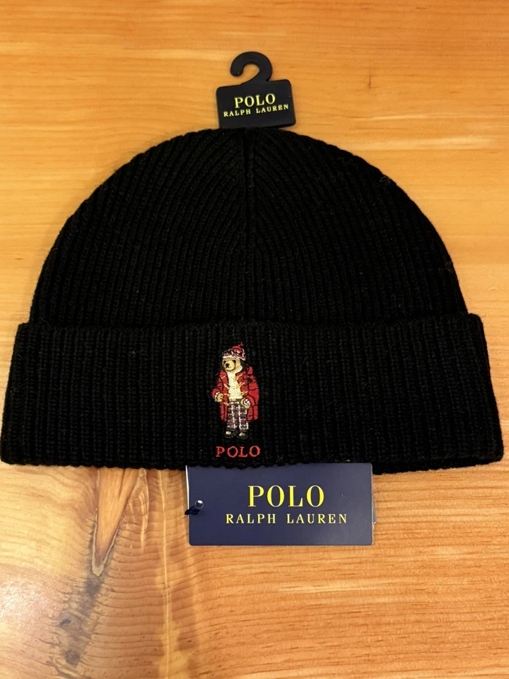NUEVO CON ETIQUETAS Polo Ralph Lauren Hombre POLO BEAR Gorro Talla O/S Foto 4 de 4