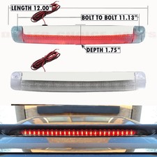 12 Length 2 Hole Rear Spoiler Clear Replacement Wred Led 3rd Third Brake Light 12 Length 2 Hole Rear Spoiler Clear Replacement Wred Led 3rd Third Brake Light