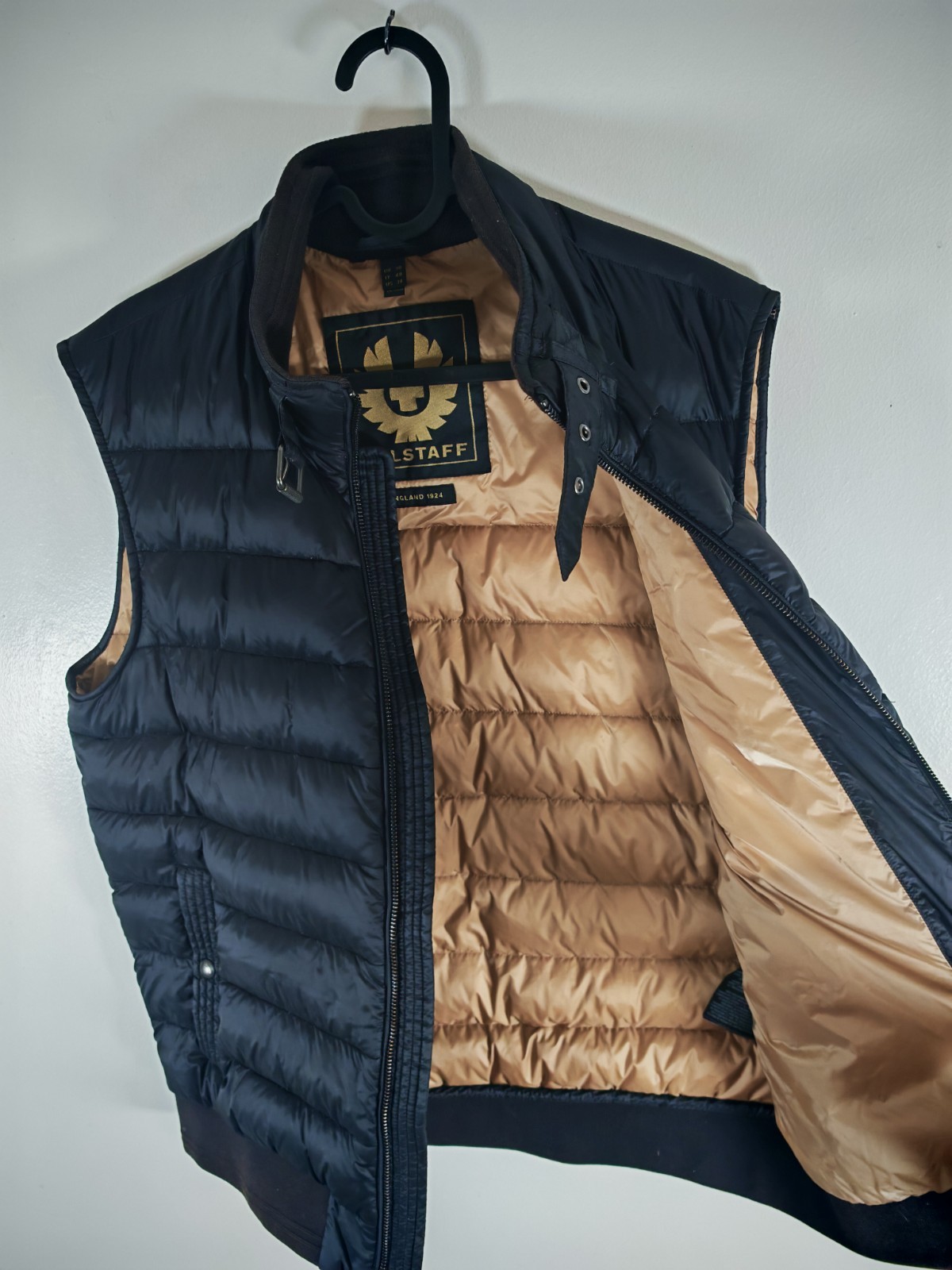 Belstaff Circuit Gilet Mens UK 38 Puffer Bodywarmer Down Vest Jacket Black image 5