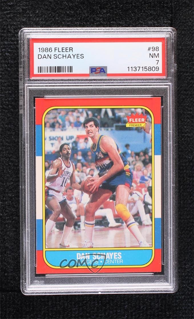 1986-87 Fleer Danny Schayes #98 PSA 7 b5f