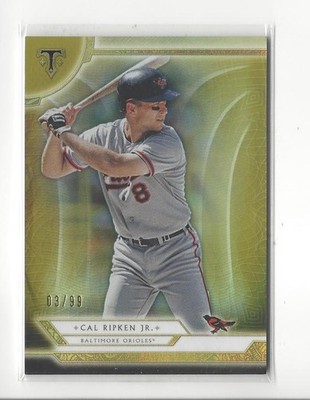 2018 Topps Triple Threads Gold #62 Cal Ripken Jr. Orioles /99