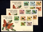 Falkland Islands - 1984 Insects Definitives on 3 x First Day Cover
