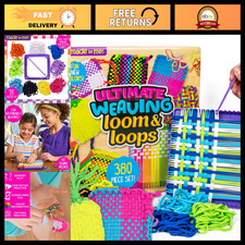 Ultimate Weaving Loom Kit - 378 Craft Loops, Arts Crafts Supplies, DIY Project