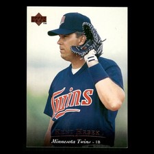 Kent Hrbek #195 1995 Upper Deck Minnesota Twins Baseball Card MLB